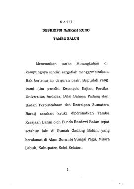 Khasanah Naskah Kuno Tambo Balun 2