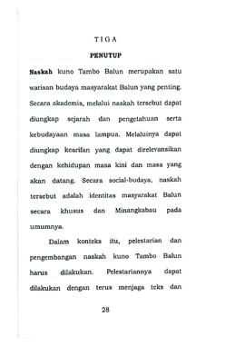 Khasanah Naskah Kuno Tambo Balun 29