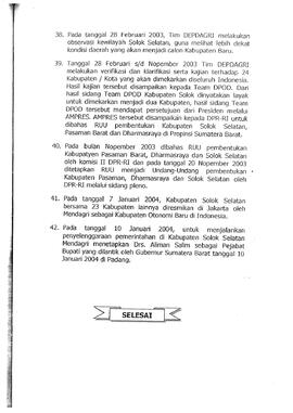 Proses Pembentukan Kabupaten solok selatan 12