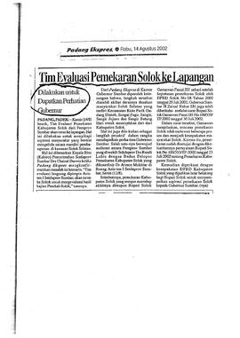 Proses Pembentukan Kabupaten solok selatan 68