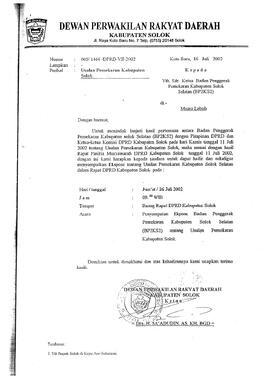 Proses Pembentukan Kabupaten solok selatan 21