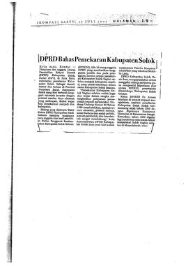 Proses Pembentukan Kabupaten solok selatan 51