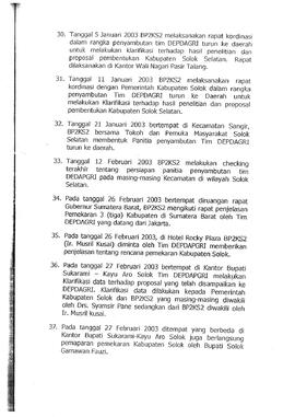 Proses Pembentukan Kabupaten solok selatan 11