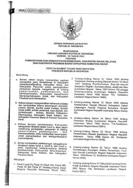 Proses Pembentukan Kabupaten solok selatan 32